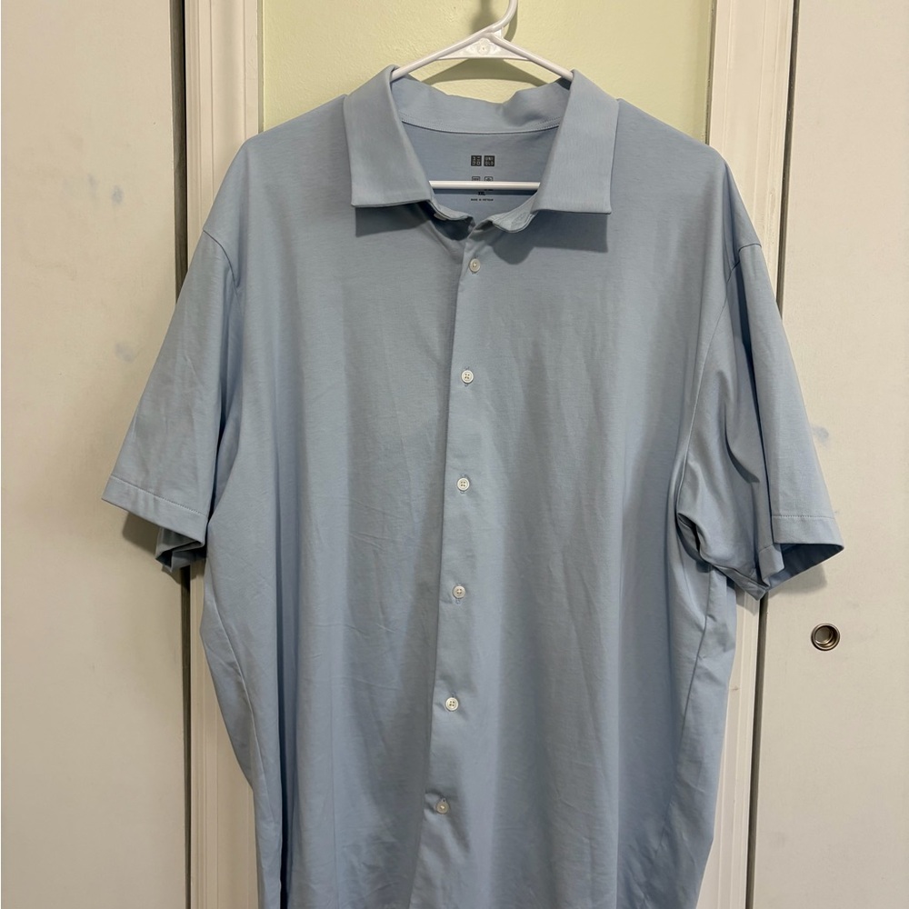 Men's Airism Light Blue Polo